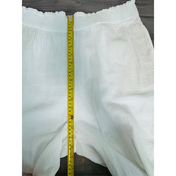 NWT Vineyard Vines White 100% Cotton Cap Gauze Wide Leg Relaxed Pants Large - Picture 12 of 14